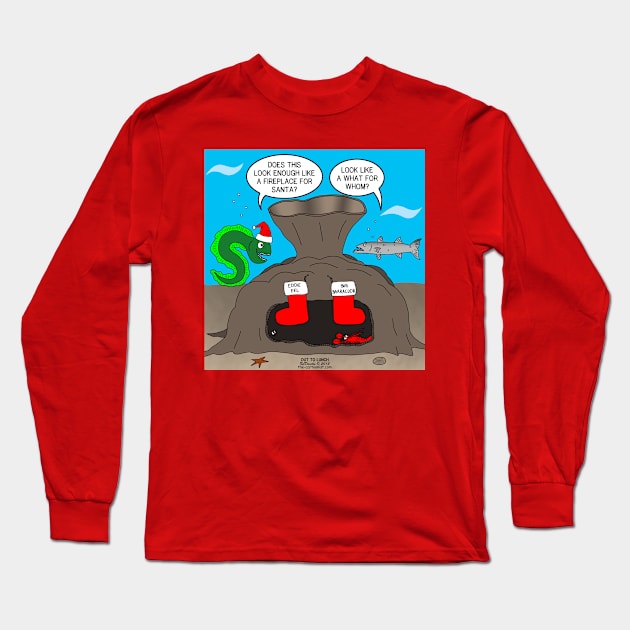 Underwater Christmas Long Sleeve T-Shirt by OutToLunch